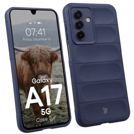 Samsung A17 umbris Tur armored silikoonist navy blue
