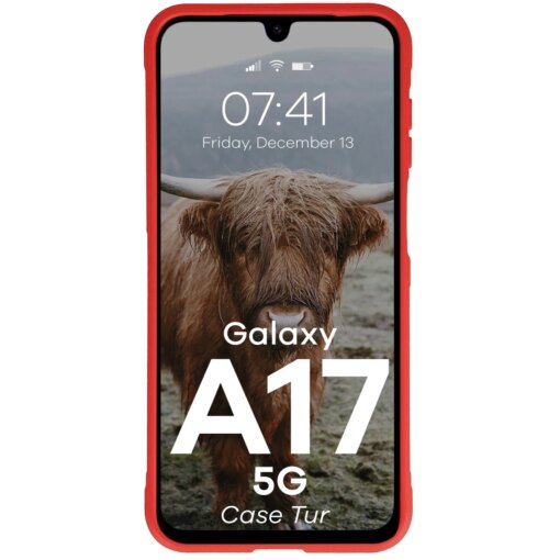 Samsung A17 umbris Tur armored silikoonist red 4