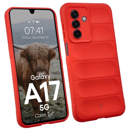 Samsung A17 umbris Tur armored silikoonist red