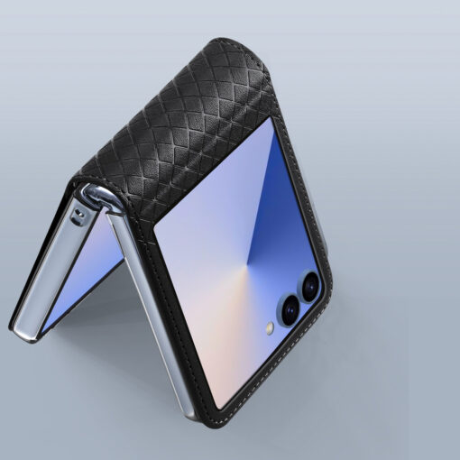 Samsung Galaxy Z Flip 7 Dux Ducis Bril kaaned kunstnahast must 3