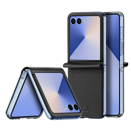 Samsung Galaxy Z Flip 7 Dux Ducis Bril kaaned kunstnahast must