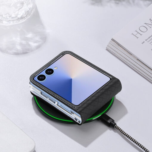 Samsung Galaxy Z Flip 7 Dux Ducis Bril kaaned kunstnahast must 8