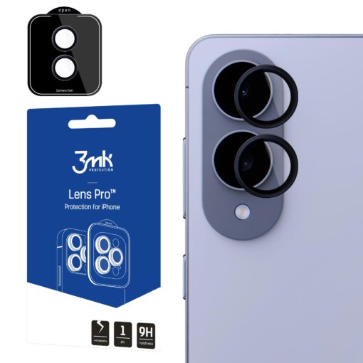 Samsung S25 EDGE kaamera kaitseklaas 3mk Lens Protect PRO black