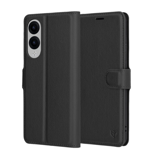 Samsung S25 EDGE kaaned kunstnahast Leather Folio must 6