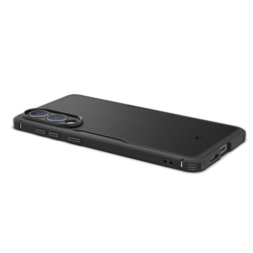 Samsung S25 EDGE umbris Spigen Core Armor MagSafe plastikust taguse ja silikoonist raamiga must 6