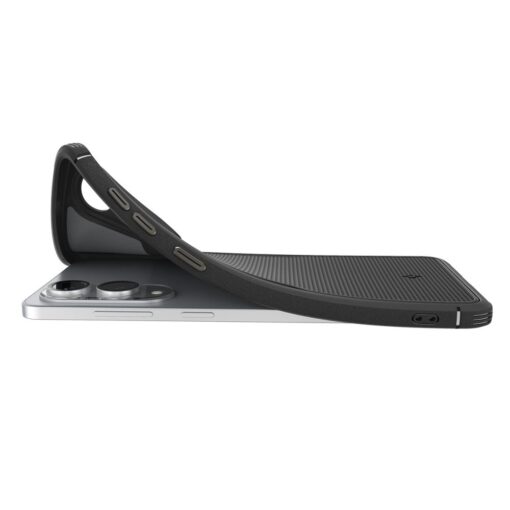 Samsung S25 EDGE umbris Spigen Core Armor MagSafe plastikust taguse ja silikoonist raamiga must 8