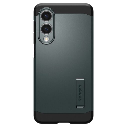 Samsung S25 EDGE umbris Spigen Tough Armor MagSafe plastikust taguse ja silikoonist raamiga abyss green 1