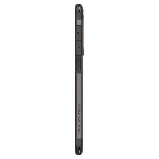 Samsung S25 EDGE umbris Spigen Tough Armor MagSafe plastikust taguse ja silikoonist raamiga gunmetal 3