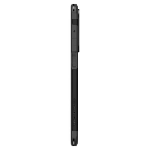 Samsung S25 EDGE umbris Spigen Tough Armor MagSafe plastikust taguse ja silikoonist raamiga must 3