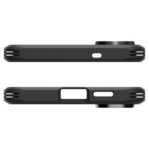 Samsung S25 EDGE umbris Spigen Tough Armor MagSafe plastikust taguse ja silikoonist raamiga must 4