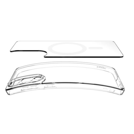 Samsung S25 EDGE umbris Spigen Ultra Hybrid MagSafe silikoonist servade ja plastikust tagusega labipaistev 5