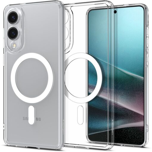 Samsung S25 EDGE umbris Spigen Ultra Hybrid MagSafe silikoonist servade ja plastikust tagusega labipaistev
