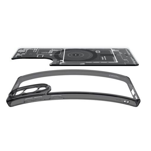 Samsung S25 EDGE umbris Spigen Ultra Hybrid Zero One MagSafe silikoonist servade ja plastikust tagusega must 5