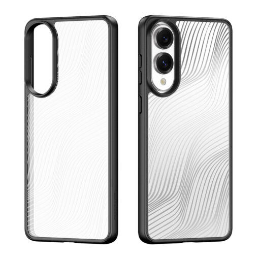 Samsung S25 EDGE umbris silikoonist ja plastikust Aimo Series must 1