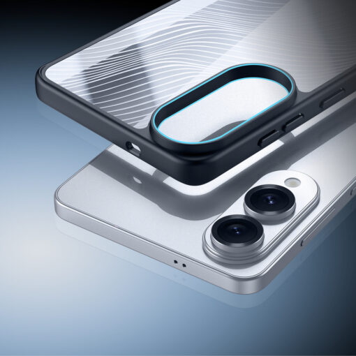 Samsung S25 EDGE umbris silikoonist ja plastikust Aimo Series must 4