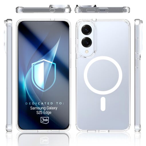 Samsung S25 EDGE umbris silikoonist labipaistev – 3mk Armor MagCase 3