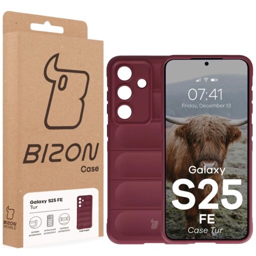 Samsung S25 FE umbris Tur armored silikoonist burgundy 7