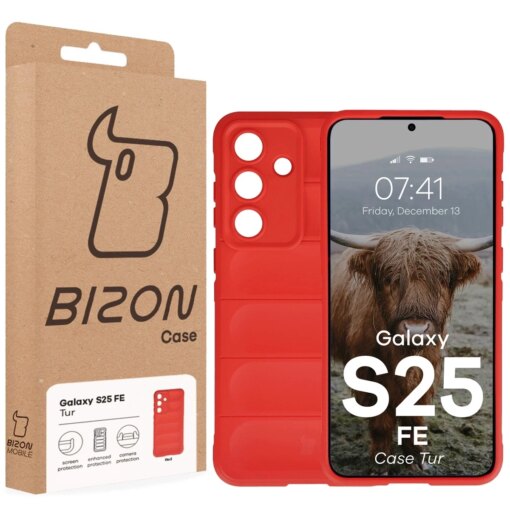 Samsung S25 FE umbris Tur armored silikoonist light red 7