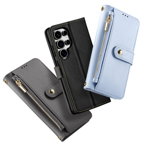 Samsung S25 ULTRA kaaned 2in1 nahast Dux Ducis Lawa hull 10