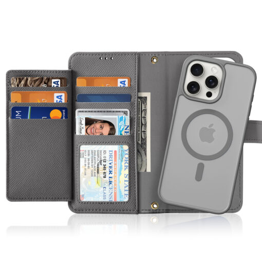 iPhone 15 PRO kaaned 2in1 nahast Dux Ducis Lawa hall 1