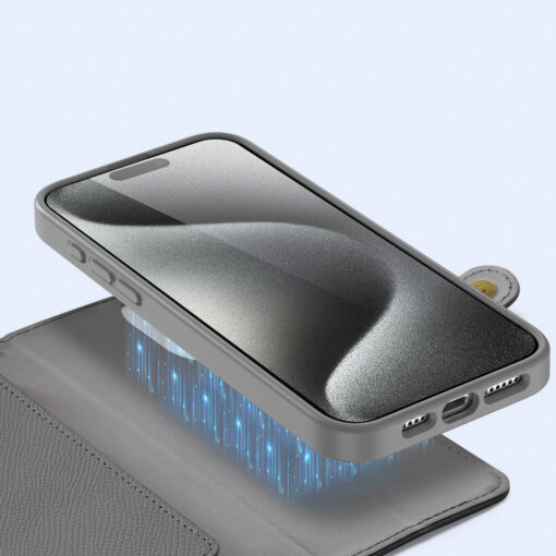 iPhone 15 PRO kaaned 2in1 nahast Dux Ducis Lawa hall 5
