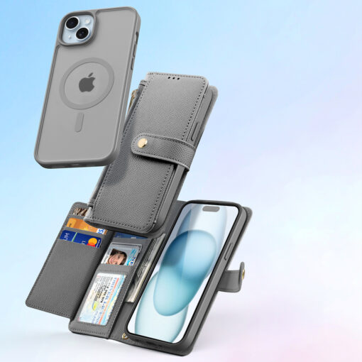 iPhone 15 kaaned 2in1 nahast Dux Ducis Lawa hall 3