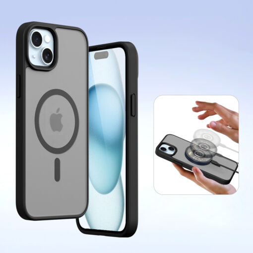 iPhone 15 kaaned 2in1 nahast Dux Ducis Lawa must 5