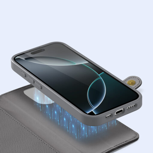iPhone 16 PRO MAX kaaned 2in1 nahast Dux Ducis Lawa hall 4