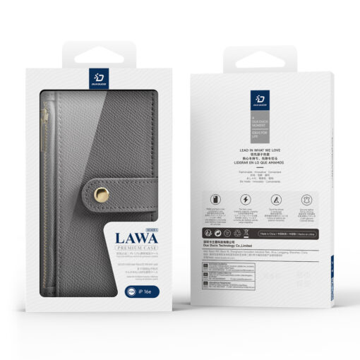 iPhone 16E kaaned 2in1 nahast Dux Ducis Lawa hall 2