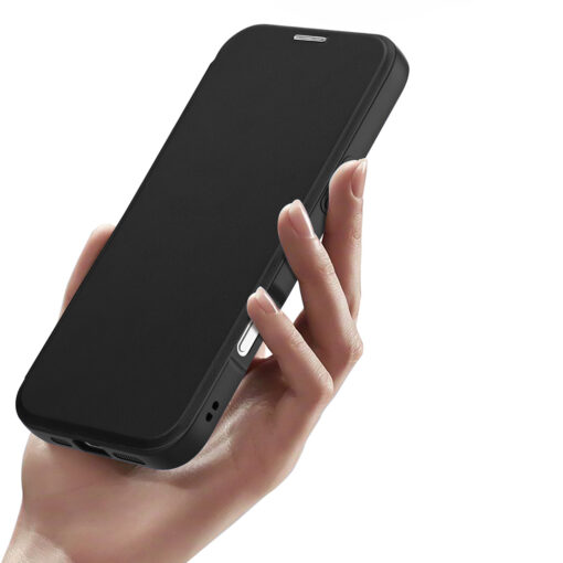 iPhone 17 AIR kaaned MagSafe Dux Ducis Skin X Pro plastikust taguse ja silikoonist servaga must 6