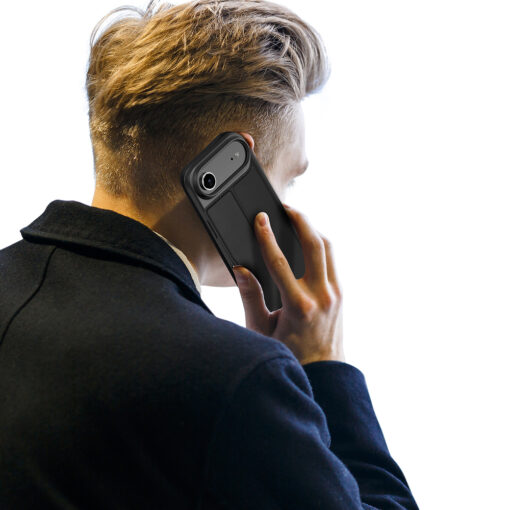 iPhone 17 AIR kaaned kunstnahast Dux Ducis Skin Pro must 5