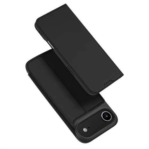 iPhone 17 AIR kaaned kunstnahast Dux Ducis Skin Pro must