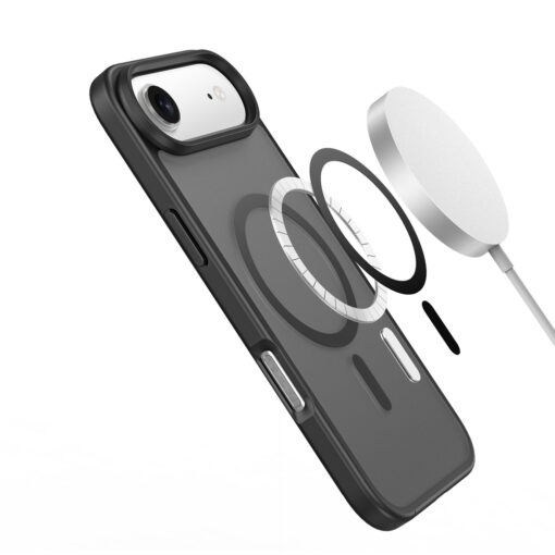iPhone 17 AIR umbris MagSafe Dux Ducis YIND plastikust taguse ja silikoonist servaga must 6