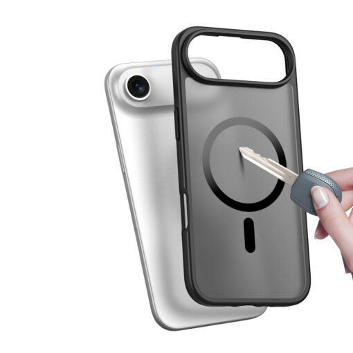 iPhone 17 AIR umbris MagSafe Dux Ducis YIND plastikust taguse ja silikoonist servaga must 7