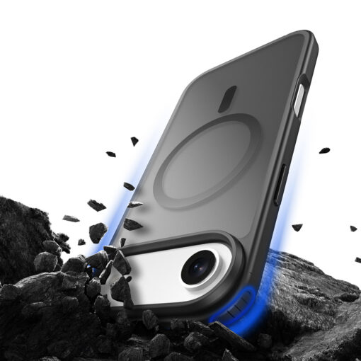iPhone 17 AIR umbris MagSafe Dux Ducis YIND plastikust taguse ja silikoonist servaga must 8