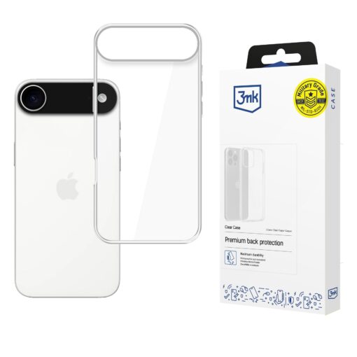 iPhone 17 AIR umbris silikoonist labipaistev – 3mk Clear Case