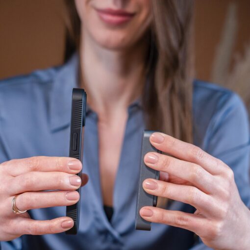 iPhone 17 AIR umbris silikoonist servadega – 3mk Smoke MagCase 14