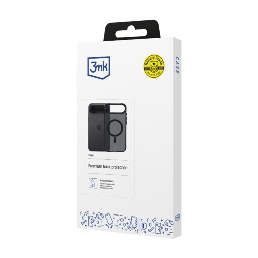 iPhone 17 AIR umbris silikoonist servadega – 3mk Smoke MagCase 2