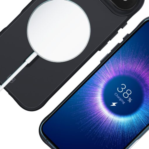 iPhone 17 AIR umbris silikoonist servadega – 3mk Smoke MagCase 5