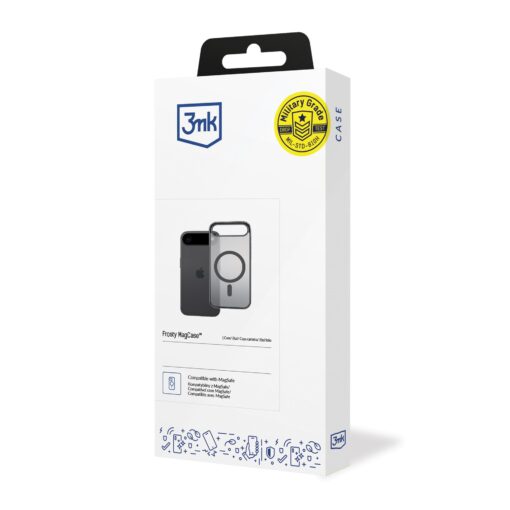iPhone 17 AIR umbris silikoonist – 3mk Frosty MagCase Black 1