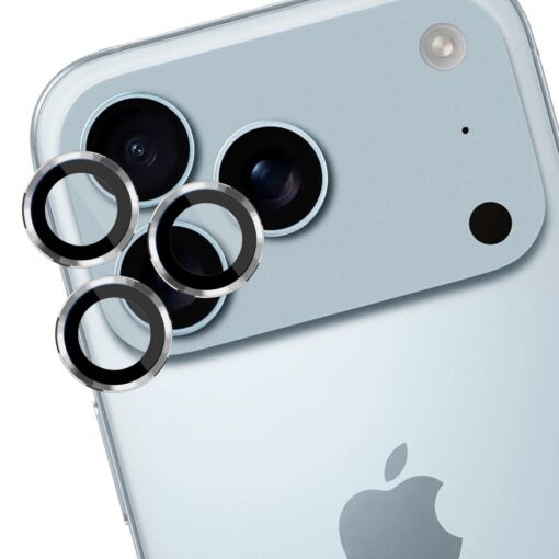 iPhone 17 PRO 17 PRO MAX kaamera kaitseklaas 3mk Lens Protect PRO silver 5