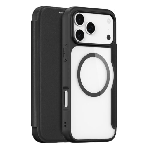 iPhone 17 PRO MAX kaaned MagSafe Dux Ducis Skin X Pro plastikust taguse ja silikoonist servaga must