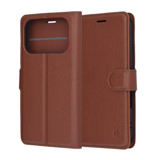 iPhone 17 PRO MAX kaaned kunstnahast Leather Folio pruun 2