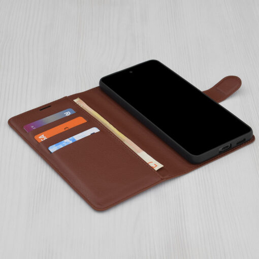 iPhone 17 PRO MAX kaaned kunstnahast Leather Folio pruun 5