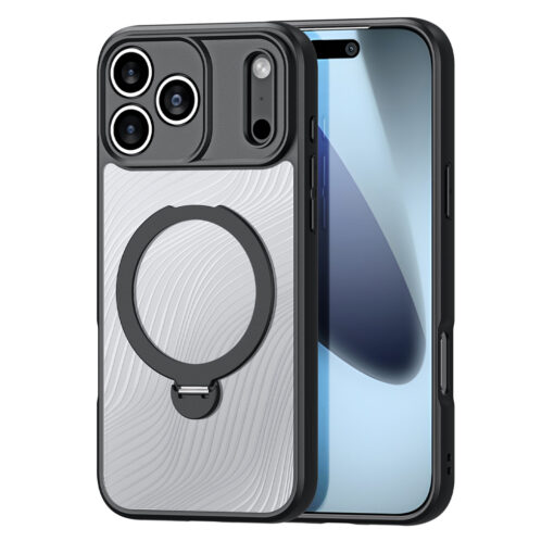 iPhone 17 PRO MAX umbris MagSafe silikoonist ja plastikust Aimo Series must