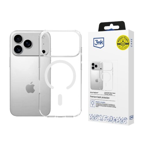 iPhone 17 PRO MAX umbris silikoonist labipaistev – 3mk Armor MagCase 1