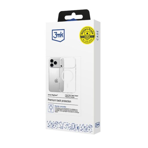 iPhone 17 PRO MAX umbris silikoonist labipaistev – 3mk Armor MagCase 7