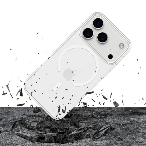 iPhone 17 PRO MAX umbris silikoonist labipaistev – 3mk Clear MagCase 3