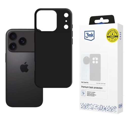 iPhone 17 PRO MAX umbris silikoonist – 3mk Matt Case Pro