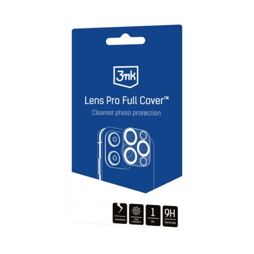 iPhone 17 PRO kaamera kaitseklaas 3mk Lens Pro Full Cover 9